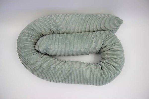 Zirbenschlange / Bettschlange / Kinderwagenschlange Breitcord mintgrün*