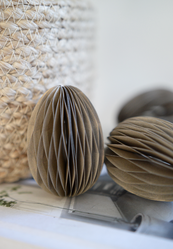 Osterei aus Papier magnetisch sand*