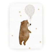 Karte Bär Ballon