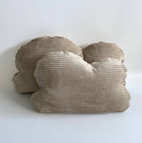 Wolkenkissen Breitcord beige