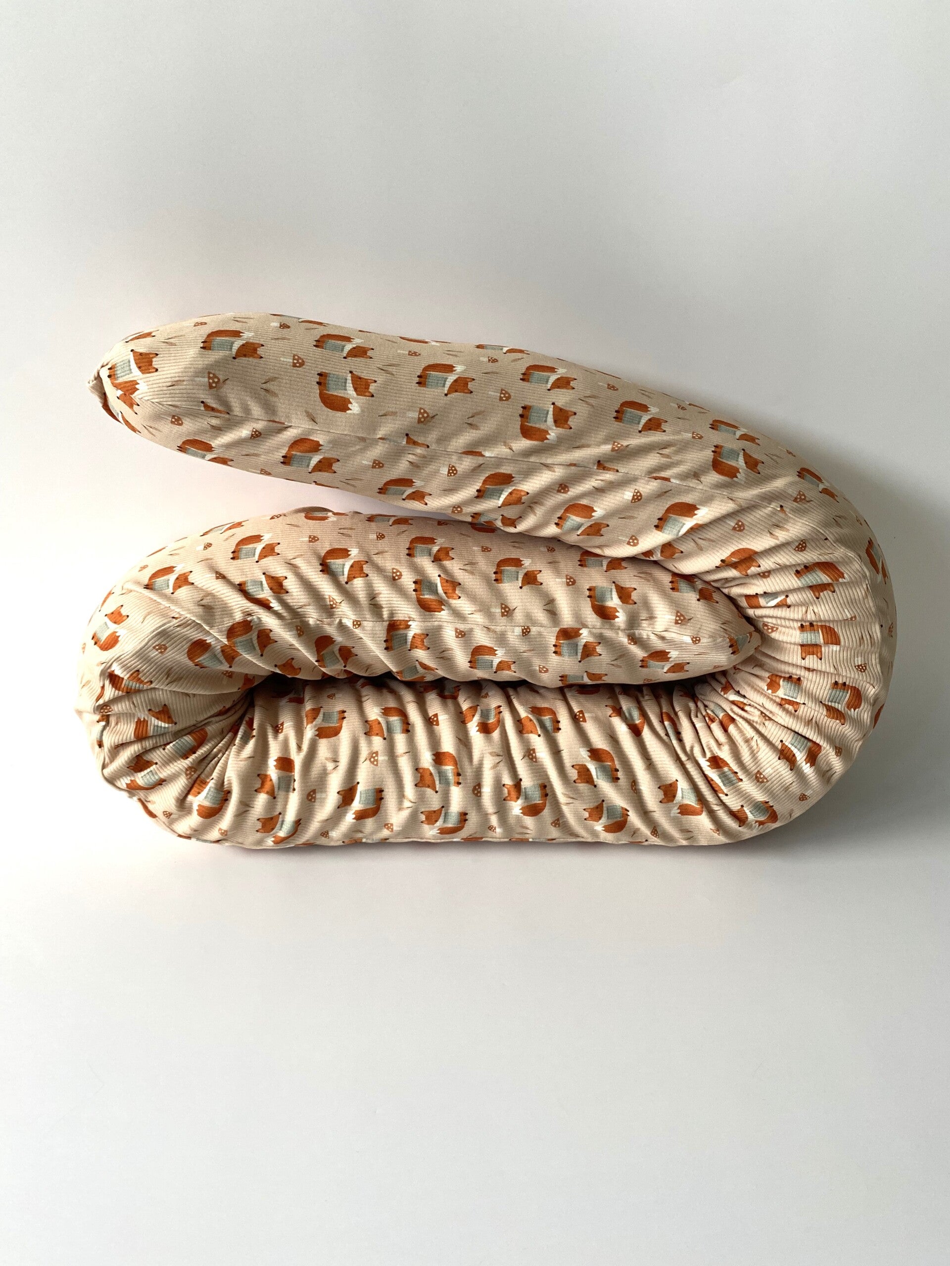 Zirbenschlange / Bettschlange / Kinderwagenschlange Rippjersey Füchse*