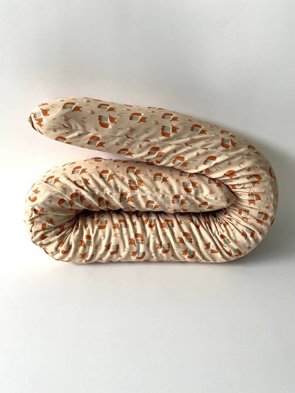 Zirbenschlange / Bettschlange / Kinderwagenschlange Rippjersey Füchse*