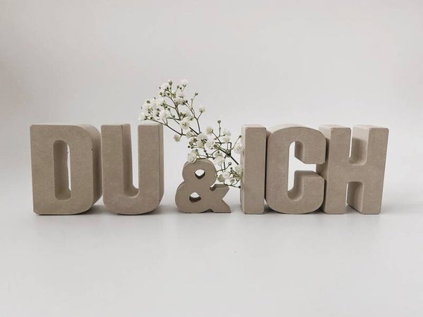 Beton - Buchstaben*