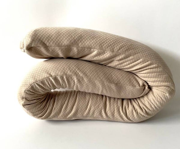 Zirbenschlange / Bettschlange / Kinderwagenschlange Stepp beige*