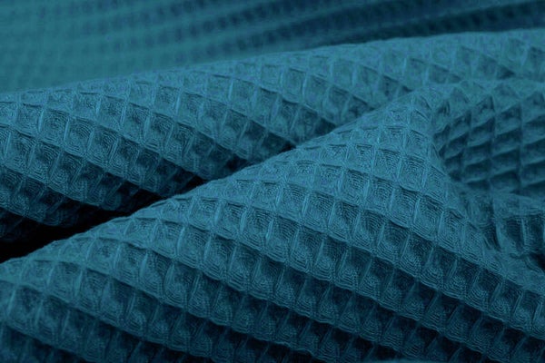 Wolkenkissen Waffelpiquè petrol
