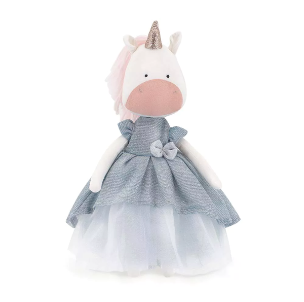 Kuscheltier Daphne das Einhorn: Hellblaues Kleid*