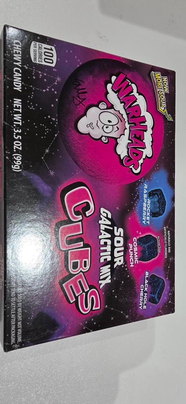 Warheads Sour Galactic Mix Cubes