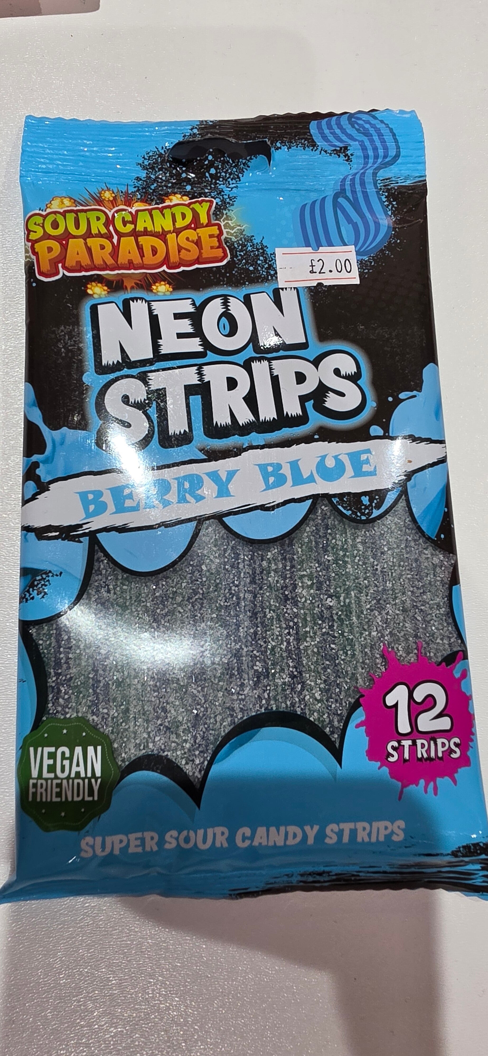 Neon Strips Berry Blue