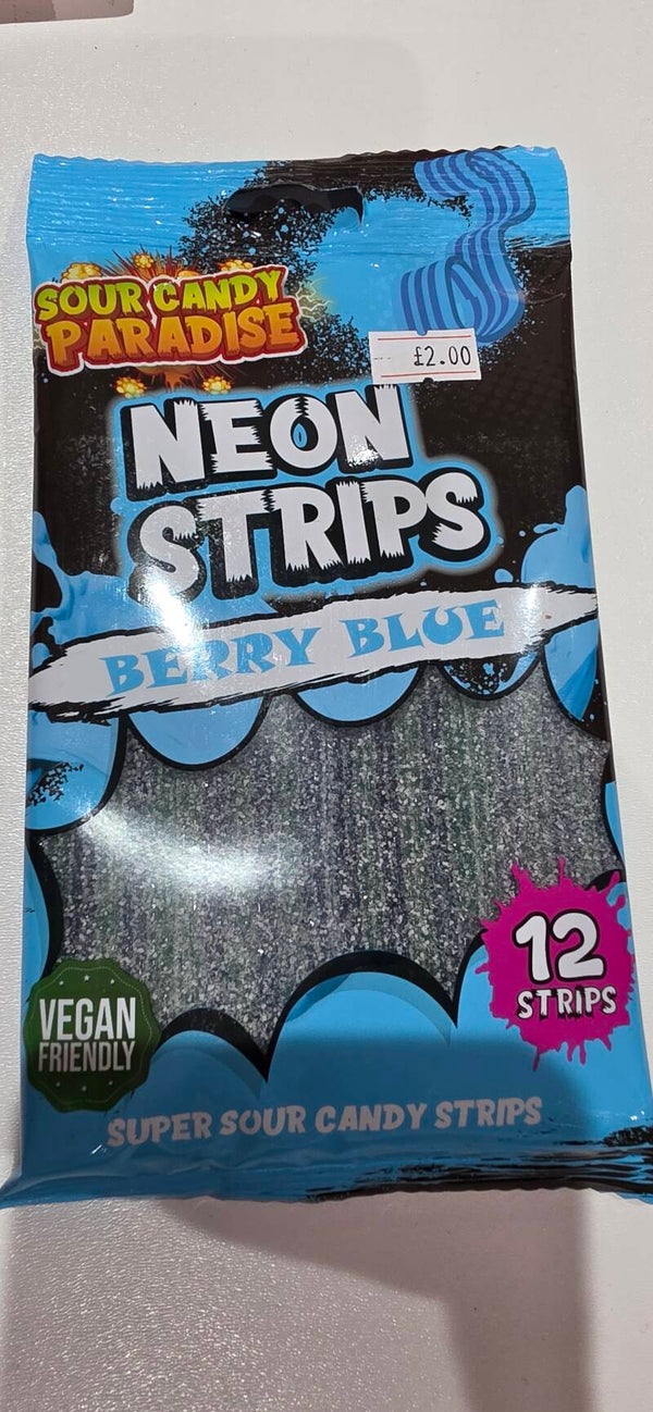 Neon Strips Berry Blue