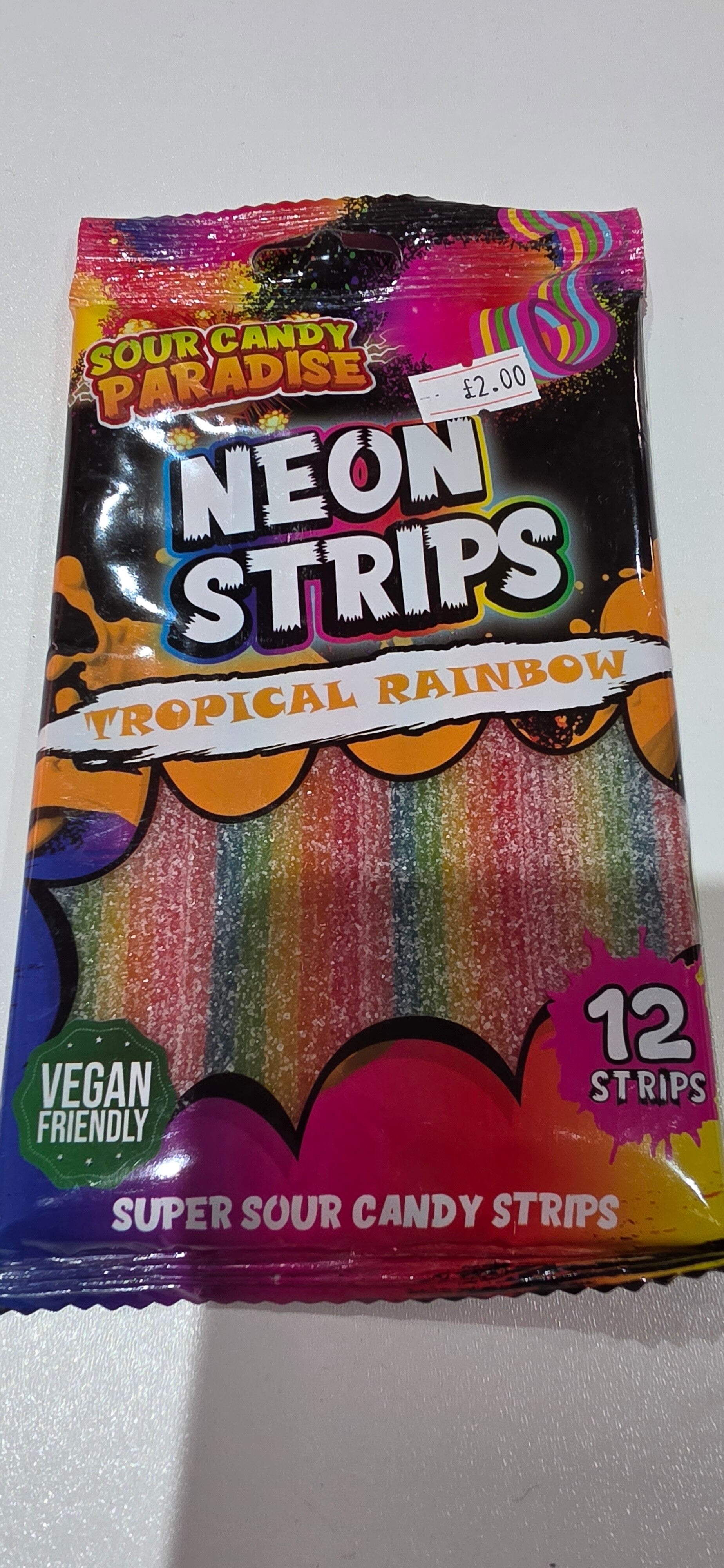 Neon Strips Tropical Rainbow