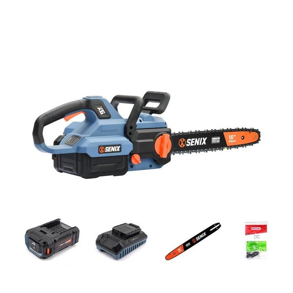 SENIX X6 60V BRUSHLESS 16'' REAR HANDLE CHAINSAW