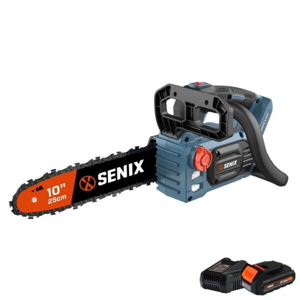 SENIX X2 18V BRUSHLESS 10'' TOP HANDLE CHAINSAW