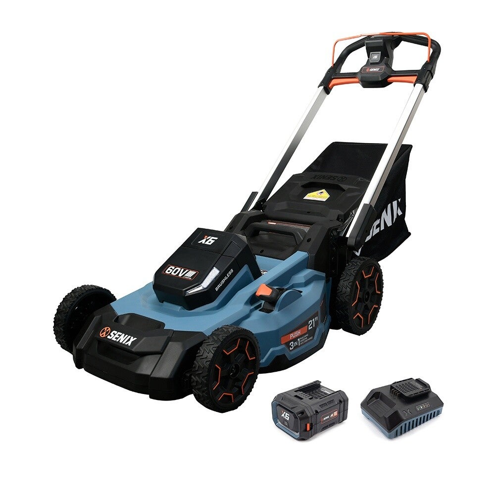 SENIX X6 60V BRUSHLESS 21'' PUSH MOWER
