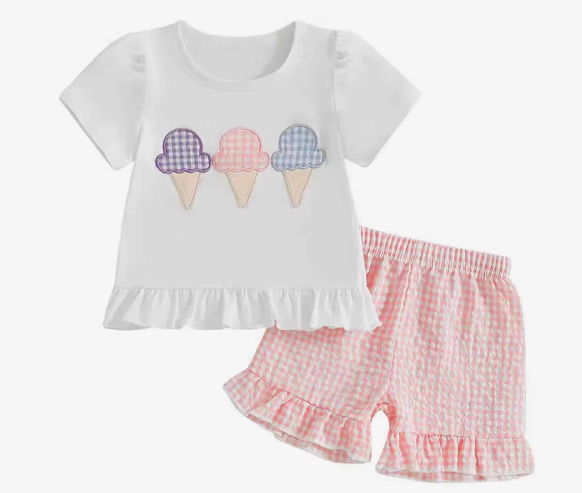 Girls super shorts set