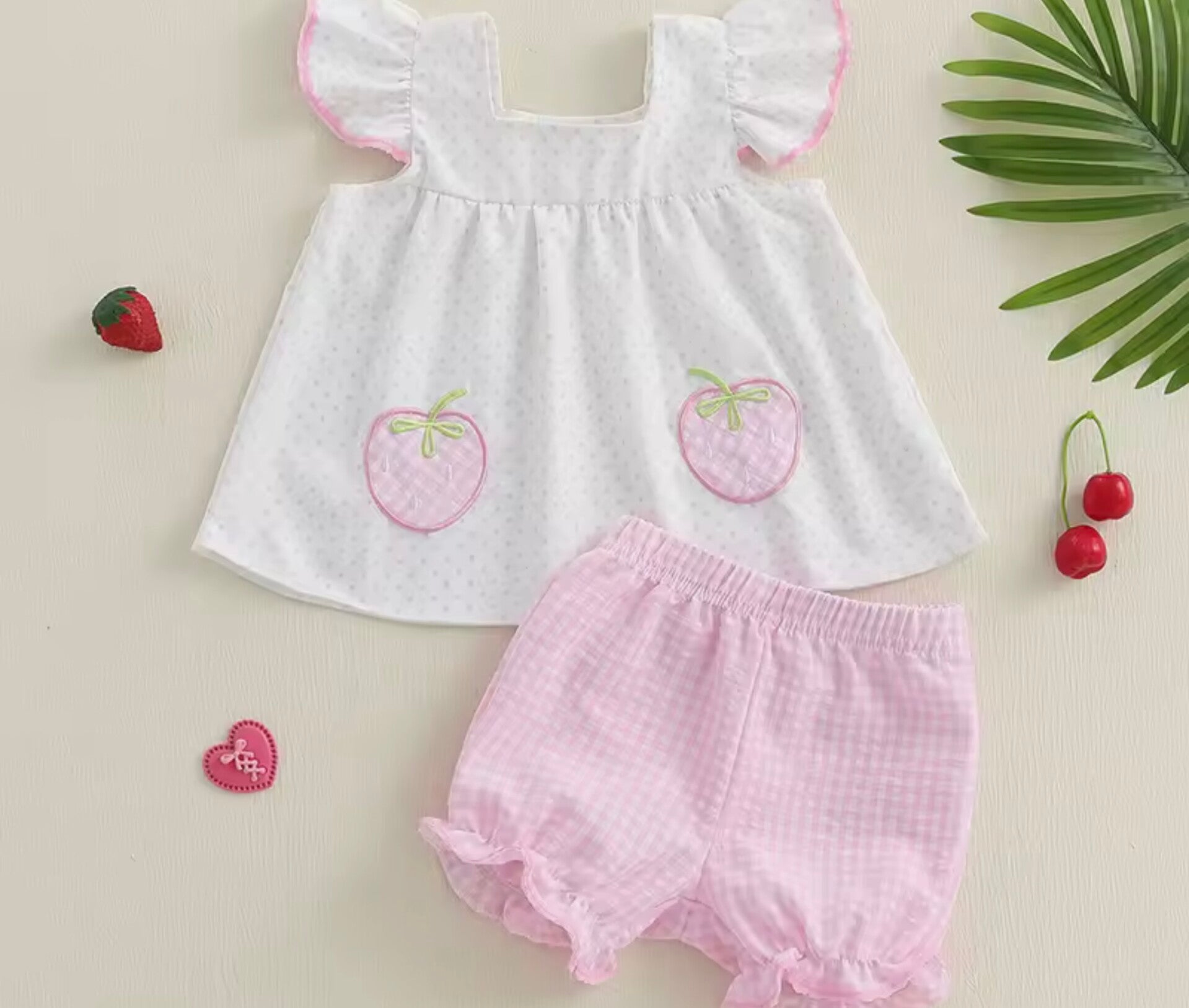 Baby girls spring summer short suit