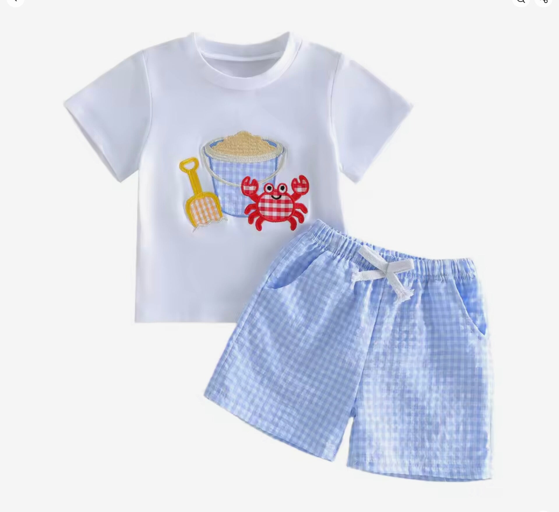 Baby summer shorts set