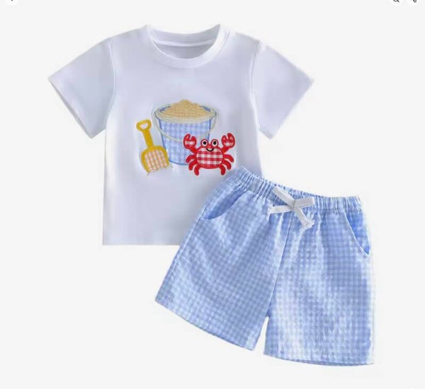 Baby summer shorts set