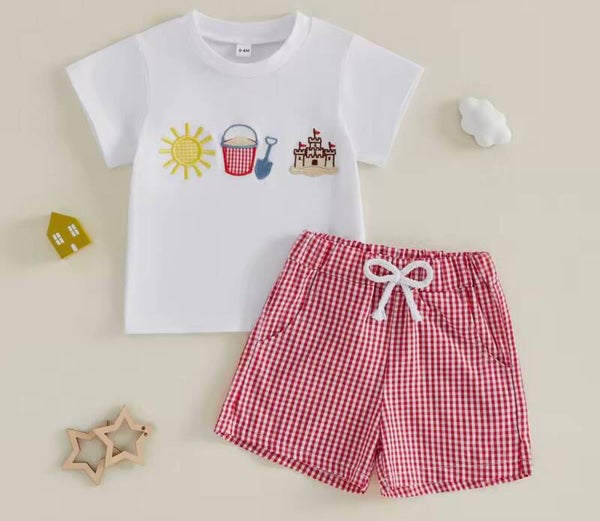 Baby’s summer shorts set