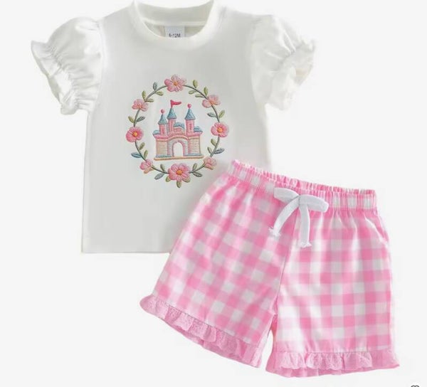 Girls summer shorts set