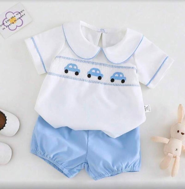 Baby boys summer shorts set