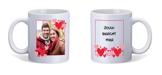 Valentijns mok met foto en bericht