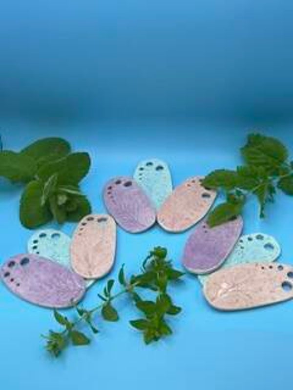 Ceramic Herb Stripper - pastel colours