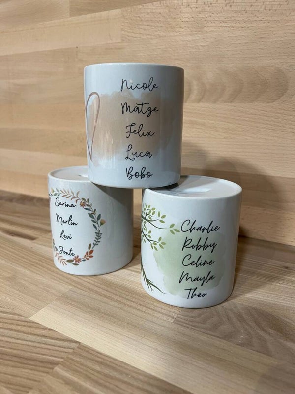 Personalisierte Sublimations-Spardosen