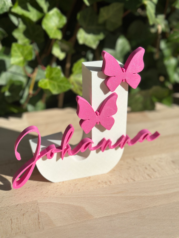 Personalisierter 3D-Buchstabe mit Wunschname