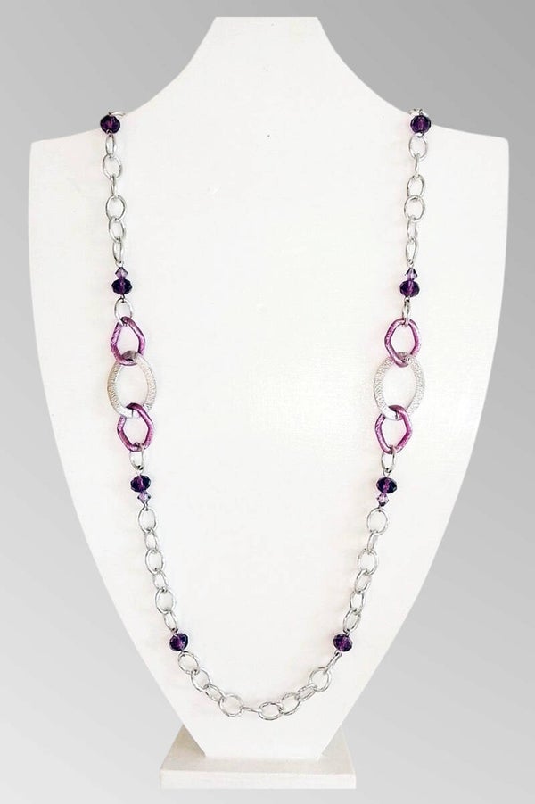 collane artigianale con perle di vetro art. 0230