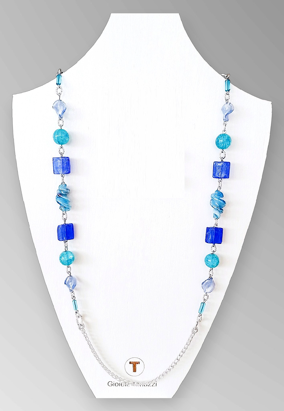 collane artigianale con perle in vetro di murano art. 0224