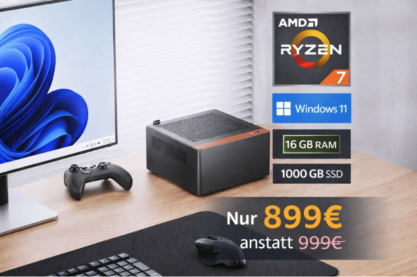 Mini PC Ryzen 7 5700G 16GB RAM 1TB SSD