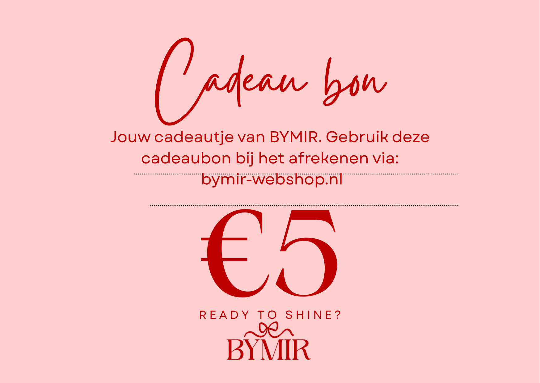 Digitale-cadeaubon BYMIR €5
