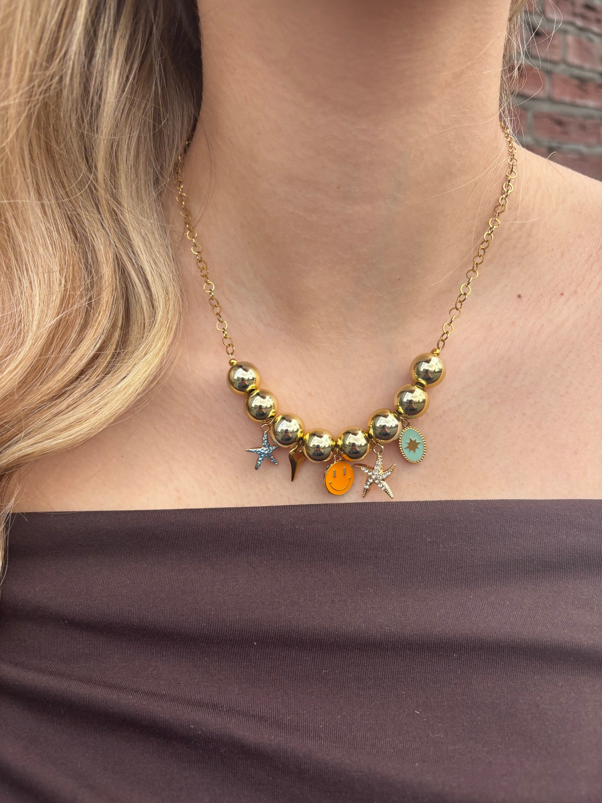 Bold charm necklace NO.1