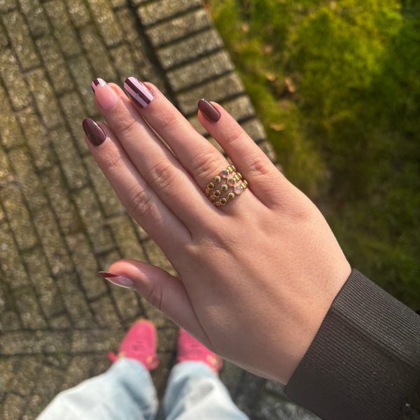Vintage ring paars