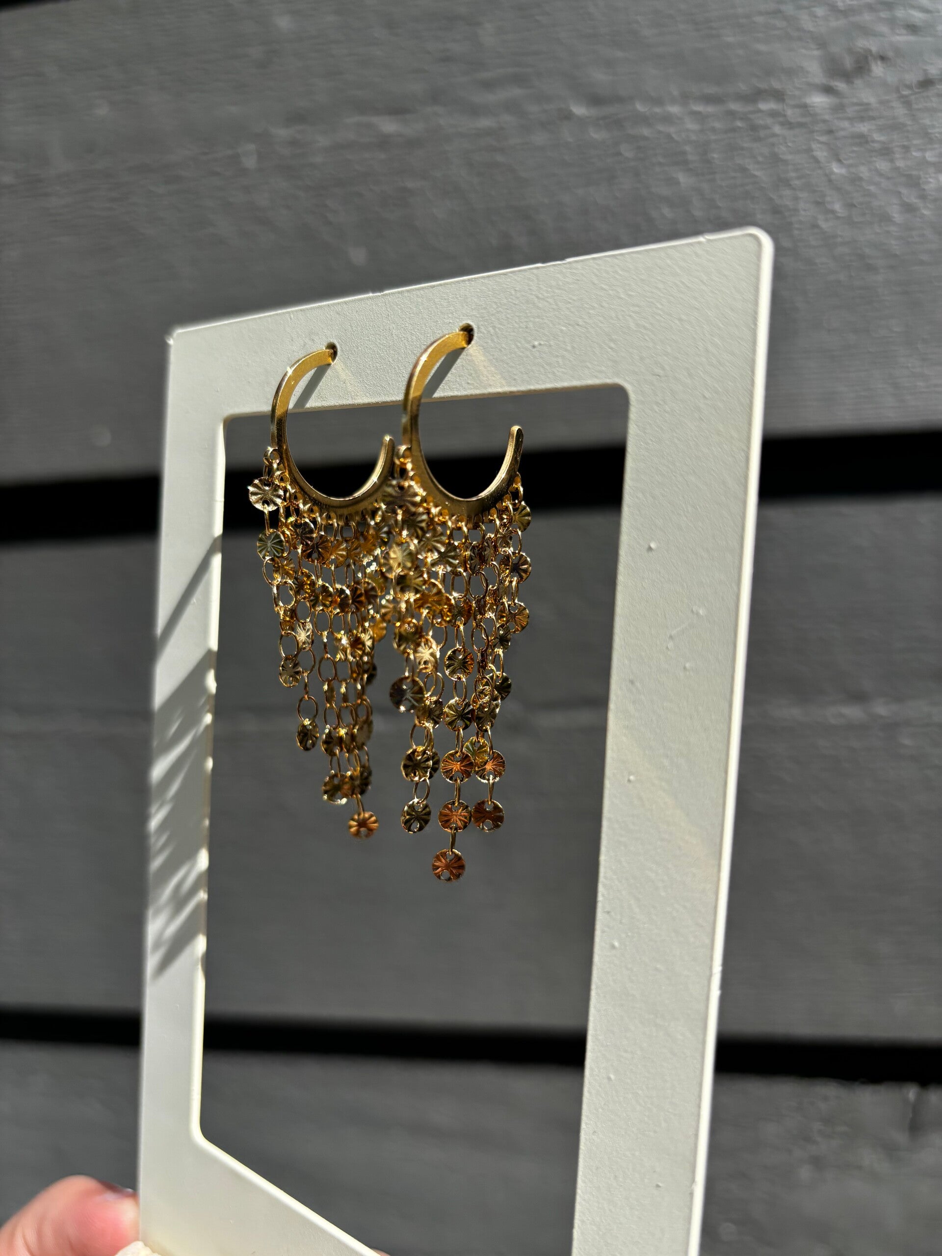 Sparkle earring goud
