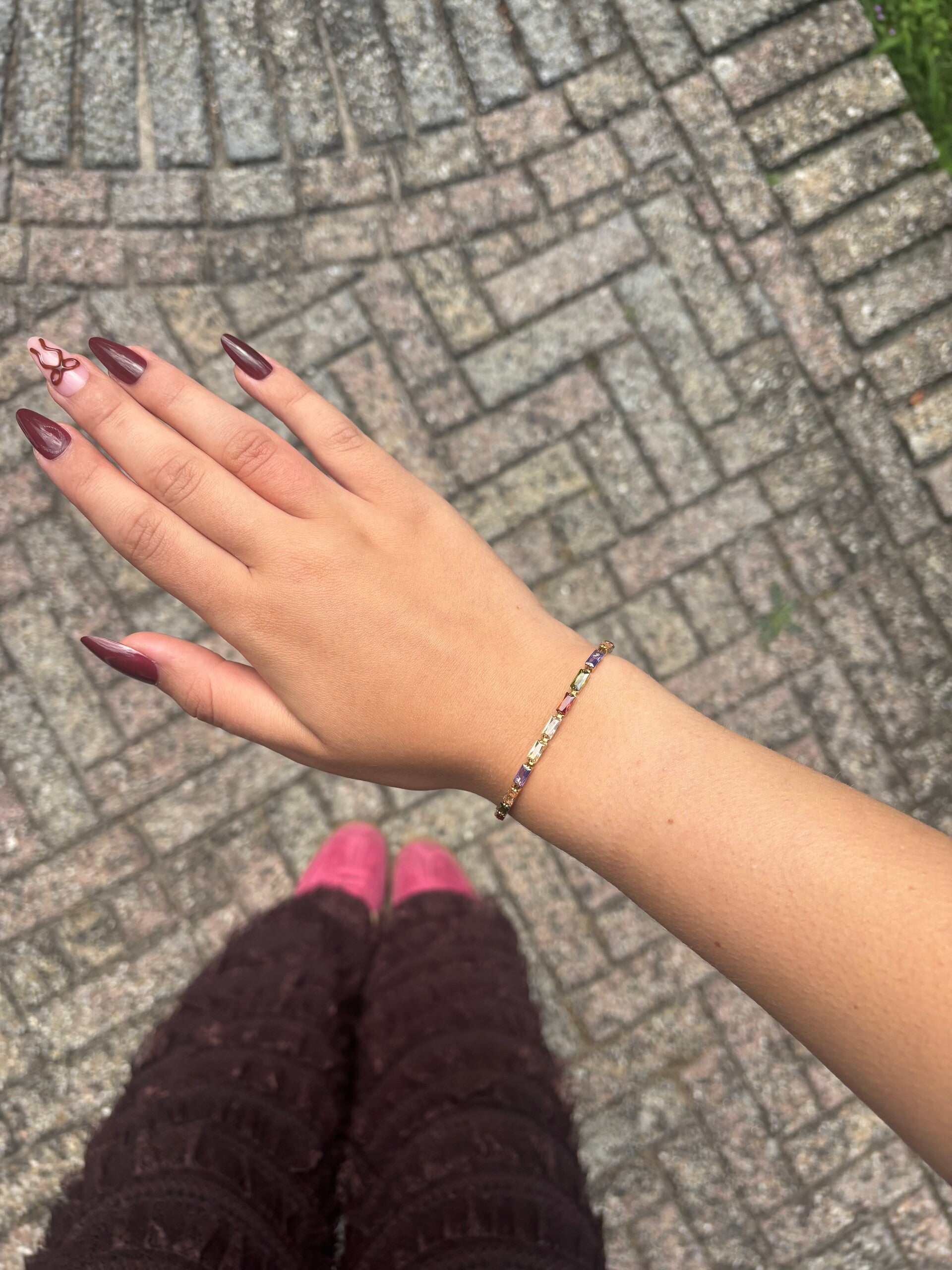 Bold colour armband