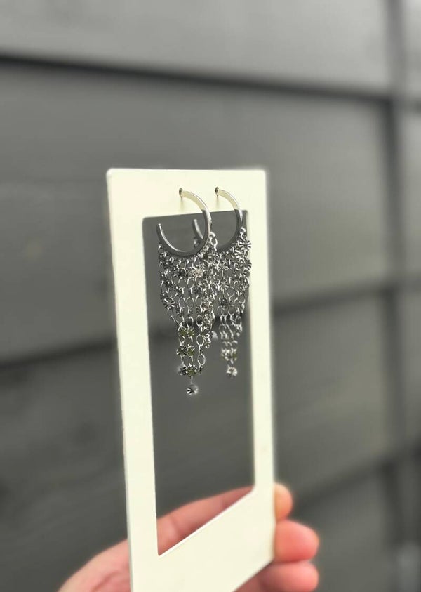 Sparkle earring zilver