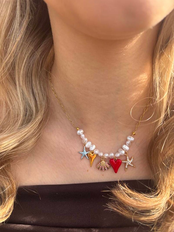 Bold charm necklace NO.9