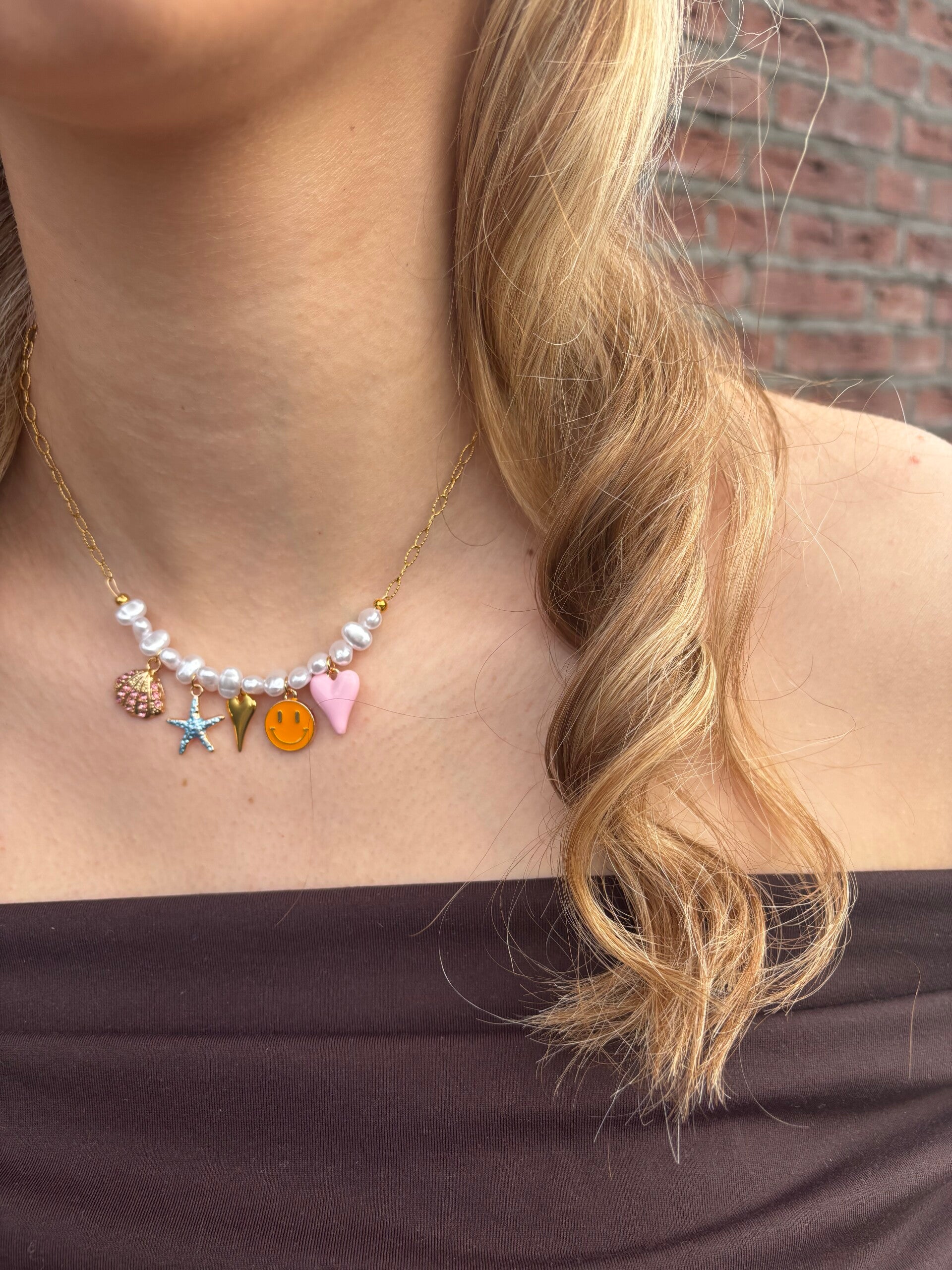 Bold charm necklace NO.10