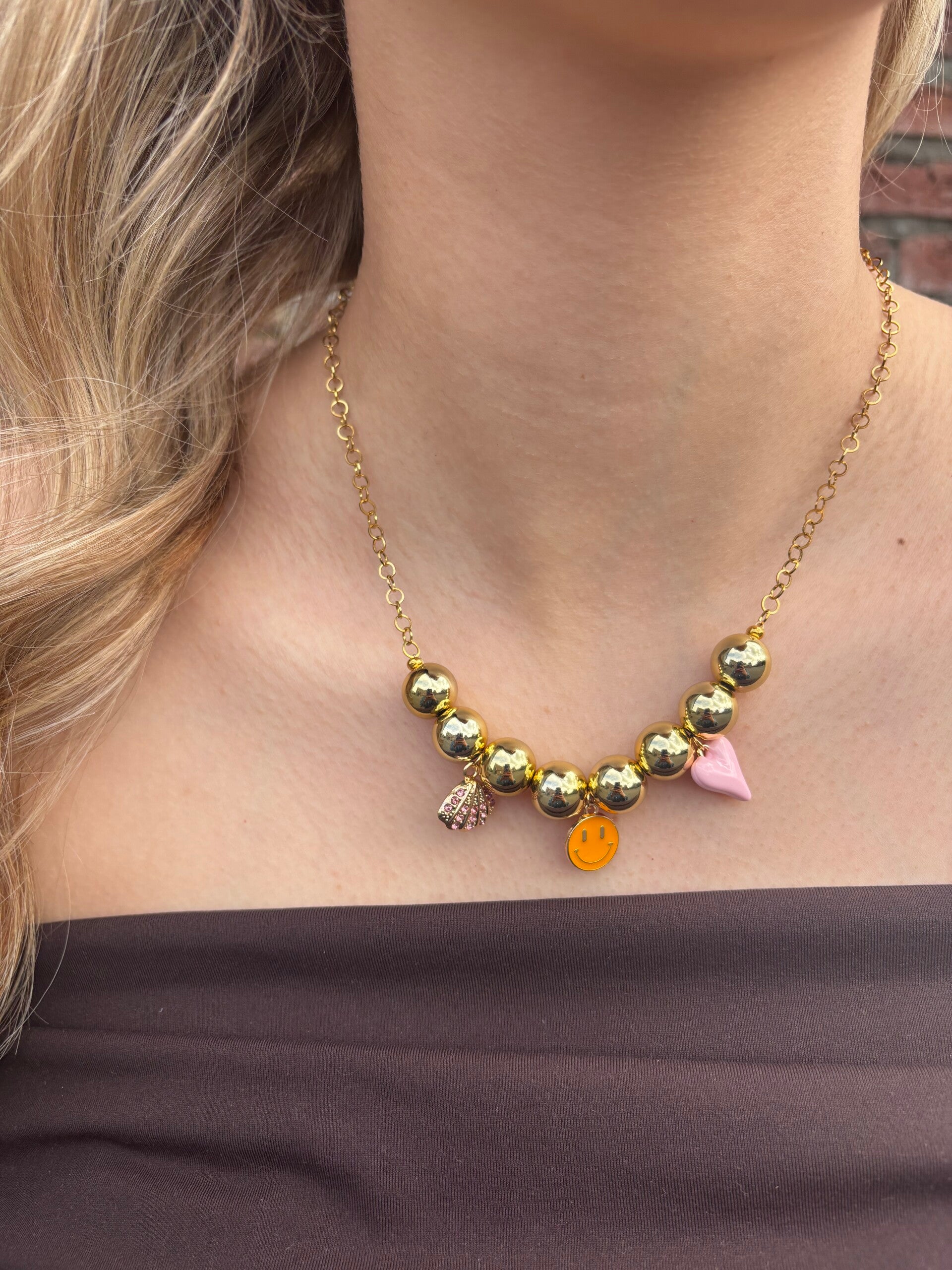 Bold charm necklace NO.3