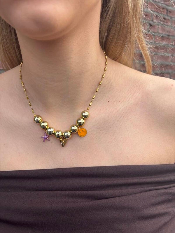 Bold charm necklace NO.4