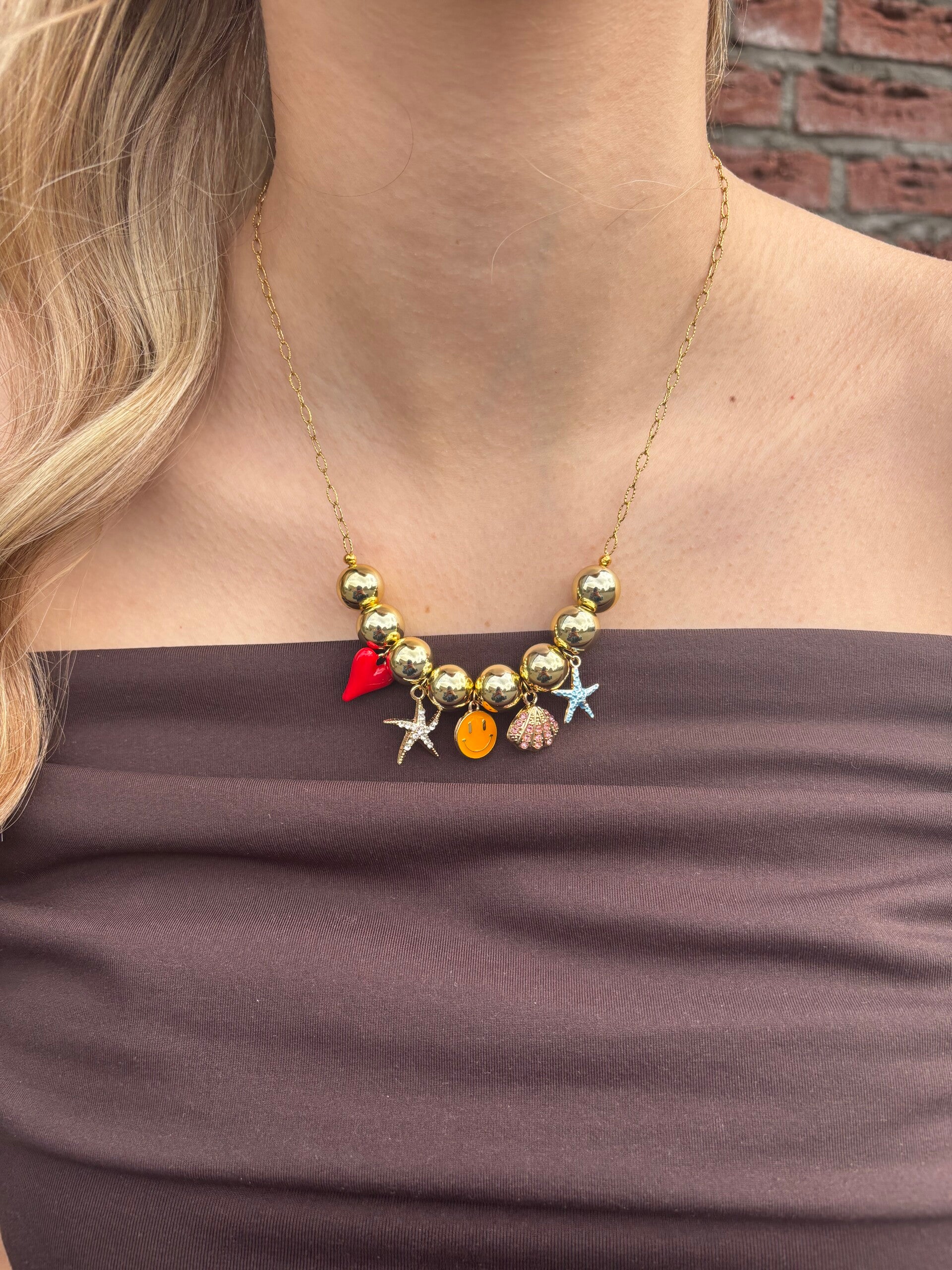 Bold charm necklace NO.2