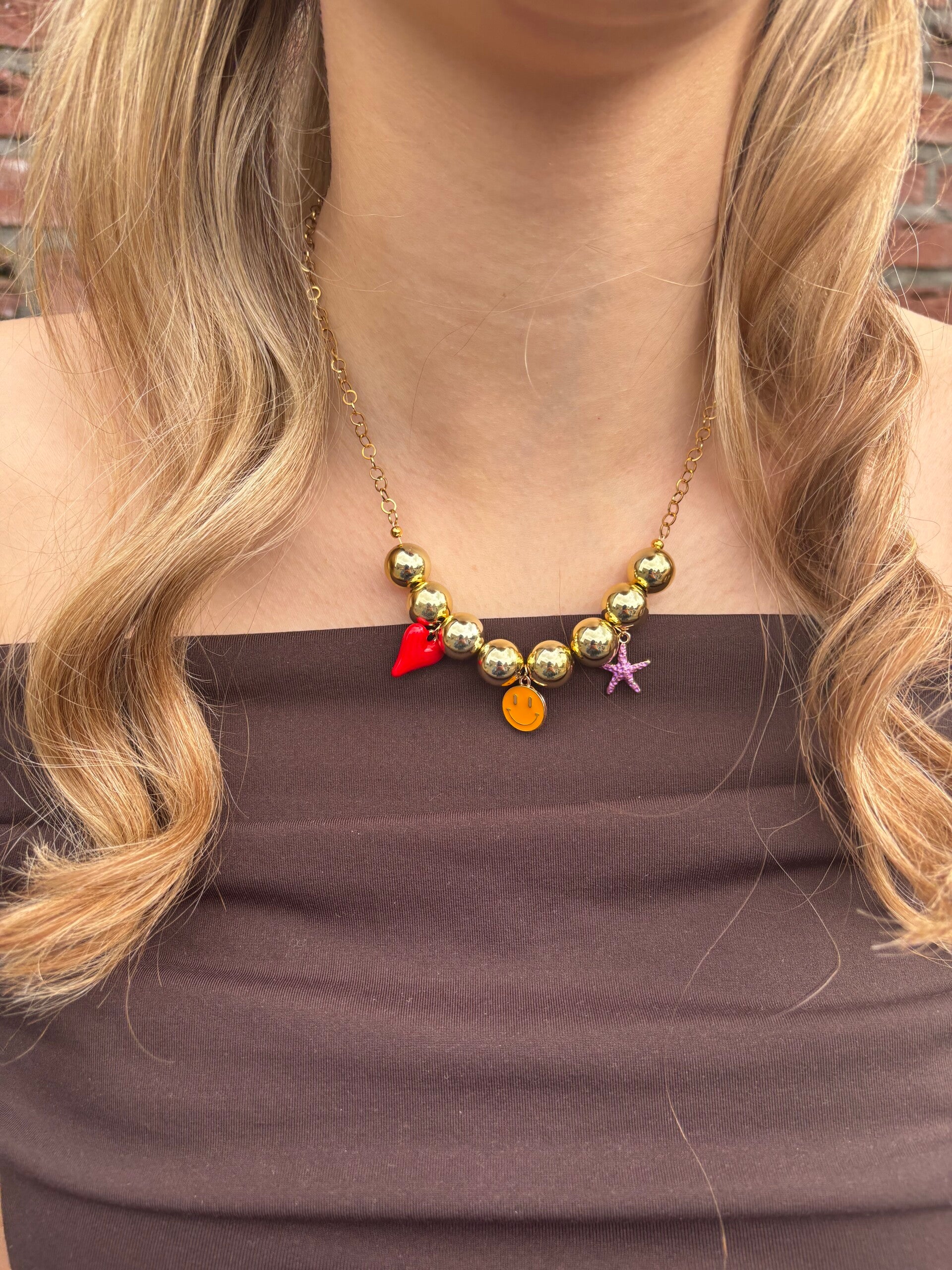 Bold charm necklace NO.5