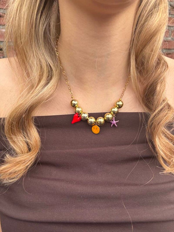 Bold charm necklace NO.5