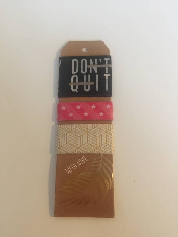 Quote washi tag