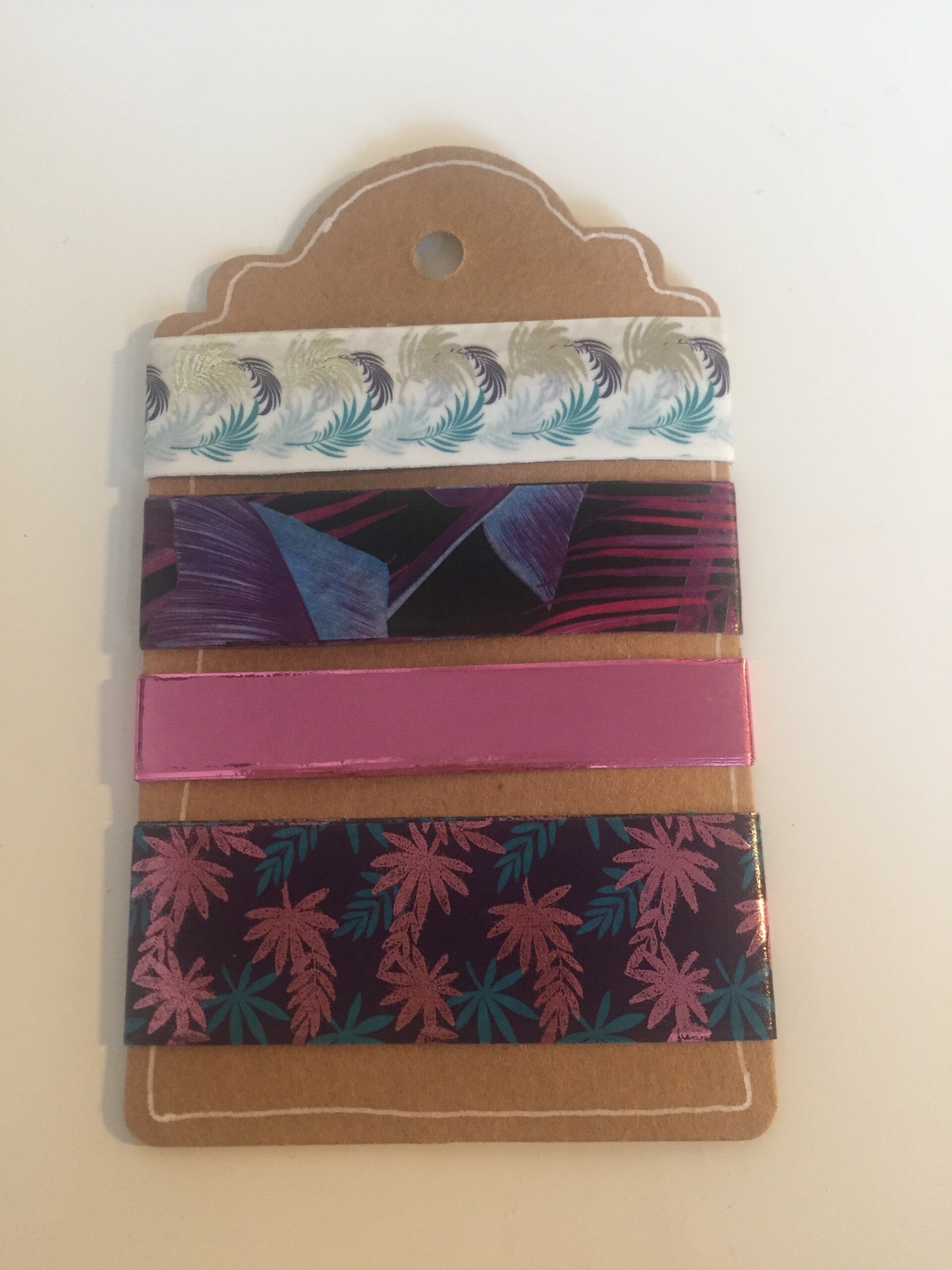 Paarse wild washi tag