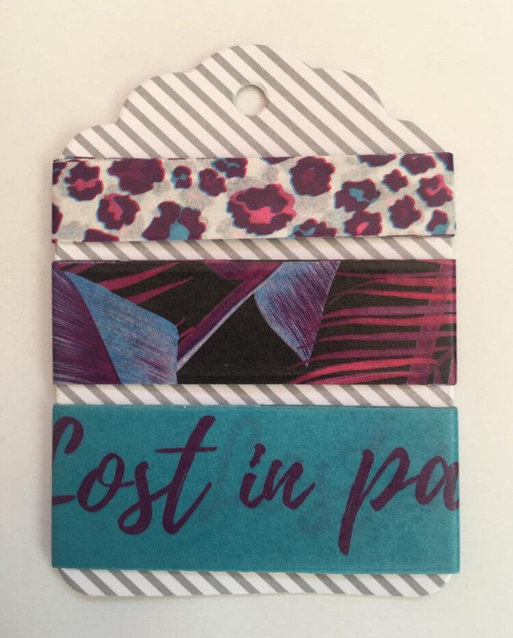 Paarse washi tag
