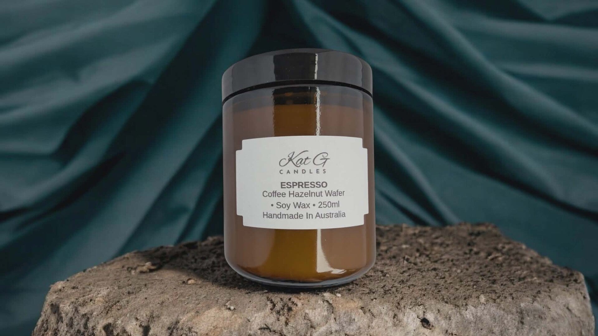 Espresso Coffee Hazelnut Wafer Candle