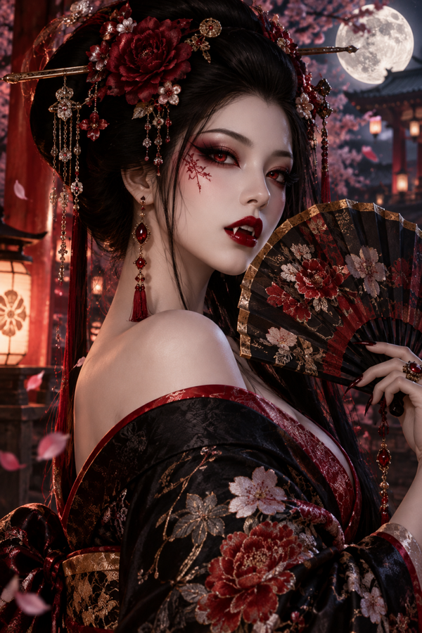 SUSAN-JAPANESE VAMPIRE GEISHA SUCCUBUS*RARE**