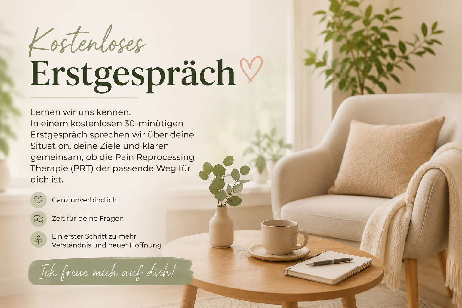Kostenloses Kennenlerngespräch  Pain Reprocessing Therapie (30 Minuten)